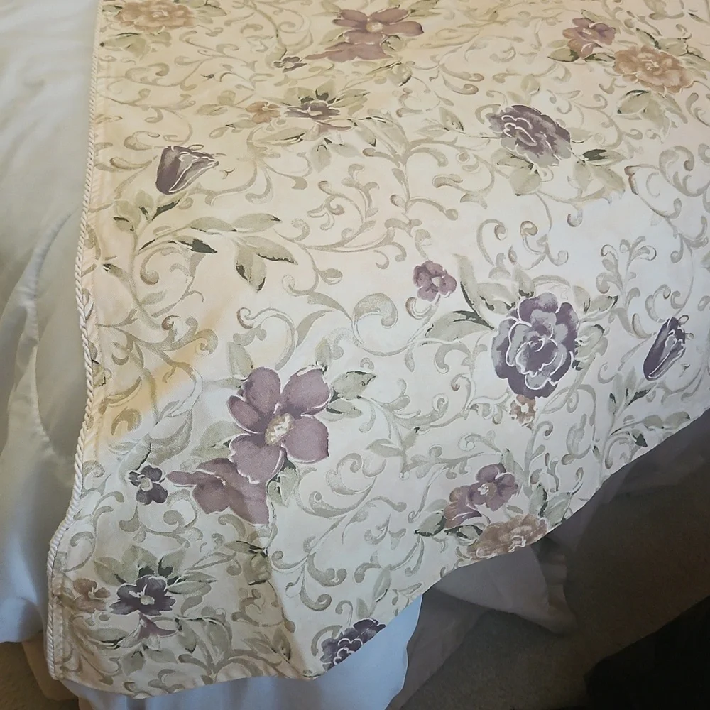 Floral Valance SET of One Window 2 Pieces Included 40x24x36